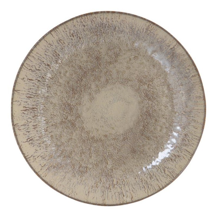 Assiette plate Akaris 27 cm (lot de 6) en grès