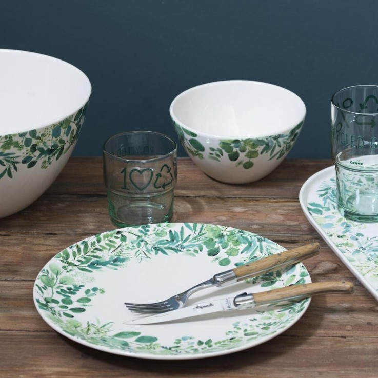Assiette plate Natura 27 cm (lot de 6) en faïence