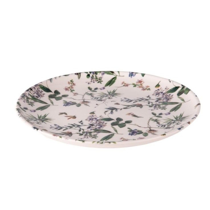 Assiette plate Champêtre 27 cm (lot de 6) en faïence