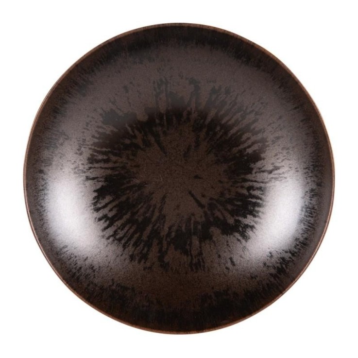 Assiette plate Onyx 27 cm (lot de 6) en grès