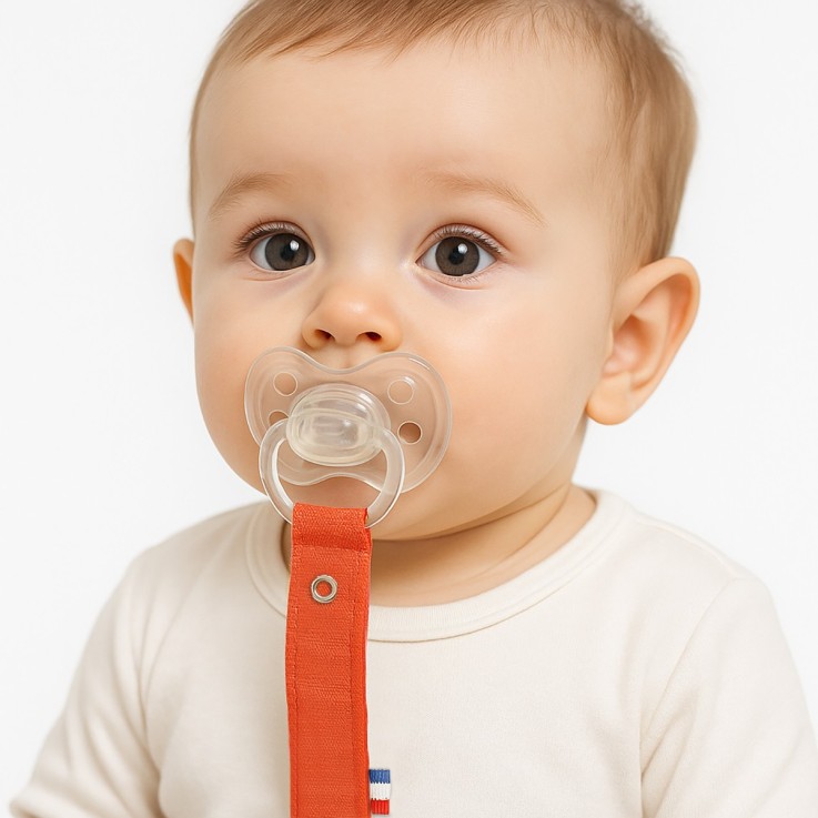 Attache Tétine en Coton Bio