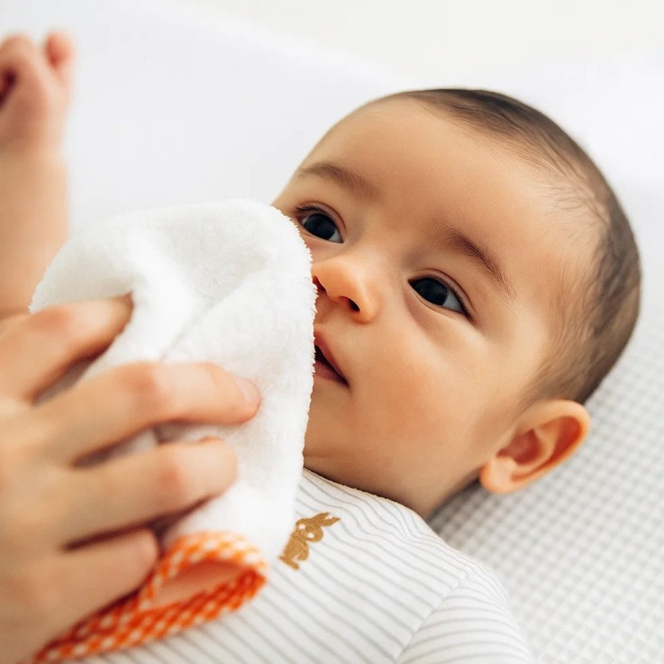 Gant de toilette en Coton Bio