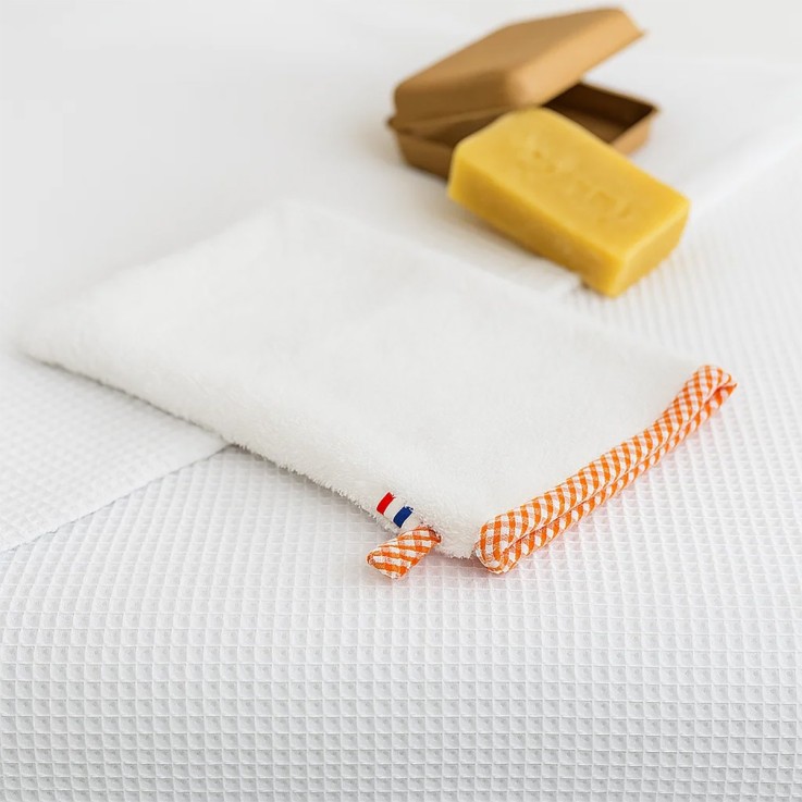 Gant de toilette en Coton Bio