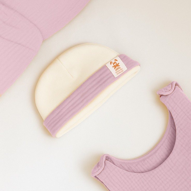 Bonnet de Naissance en Coton Bio