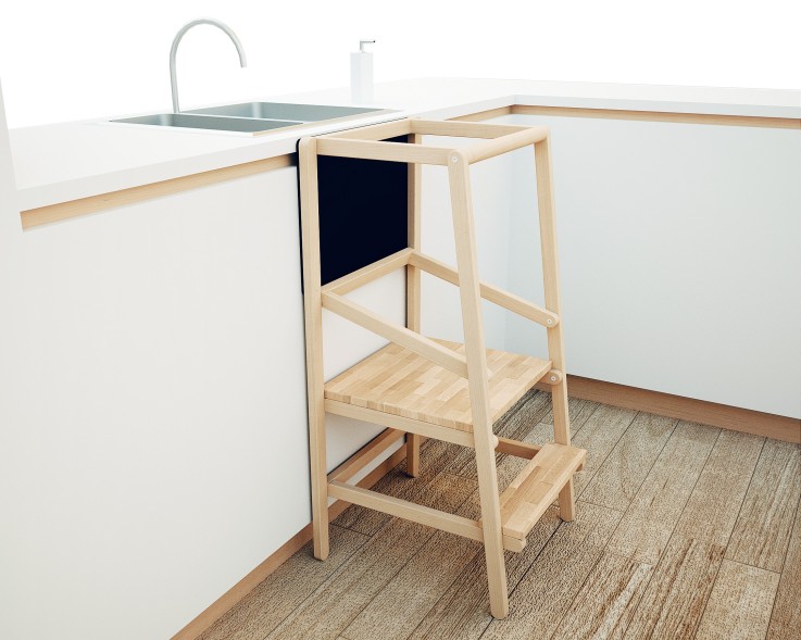Tour d'observation en bois avec ardoise ALTO
