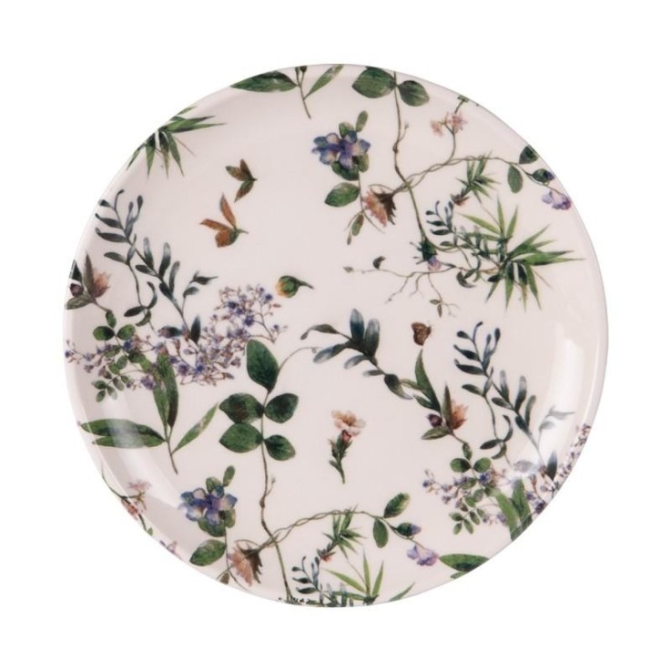 Assiette à dessert Champêtre 20 cm (lot de 6) en faïence