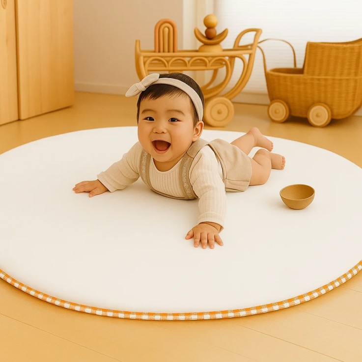 Tapis d'Eveil Havane en Coton Bio 115 cm