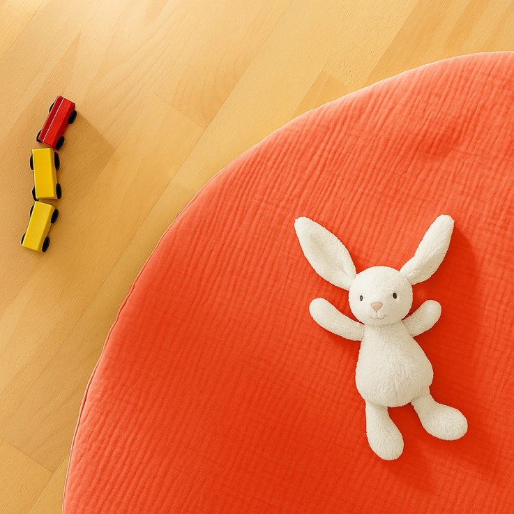 Tapis d'Eveil Havane en Coton Bio 115 cm