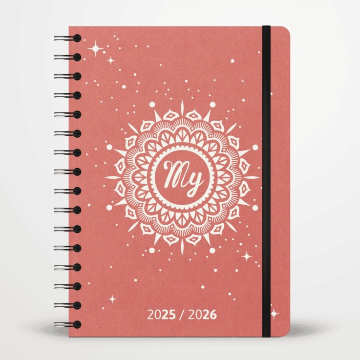 Agenda scolaire 2025 / 2026 spirale A5 Matière recyclée