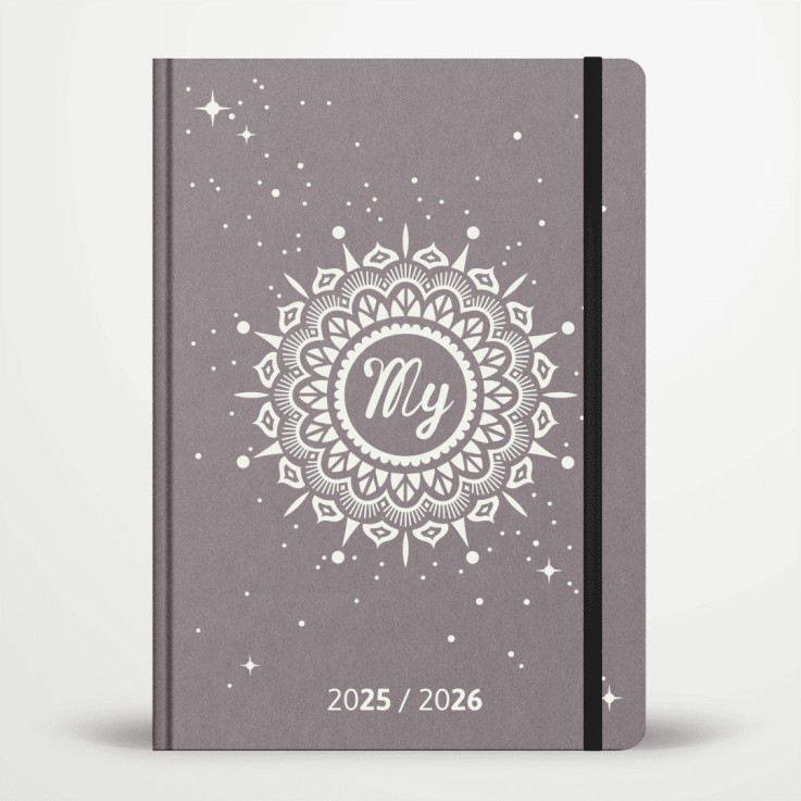 Agenda scolaire 2025 / 2026 relié A5 Matière recyclée