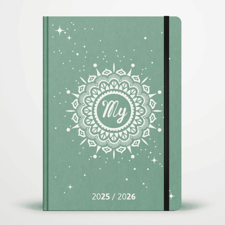 Agenda scolaire 2025 / 2026 relié A5 Matière recyclée