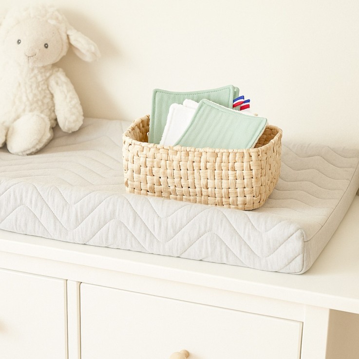 Lot de 6 lingettes lavables en Coton Bio