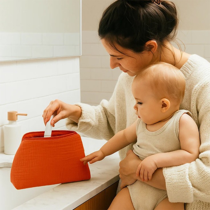 Trousse de Toilette en Coton Bio