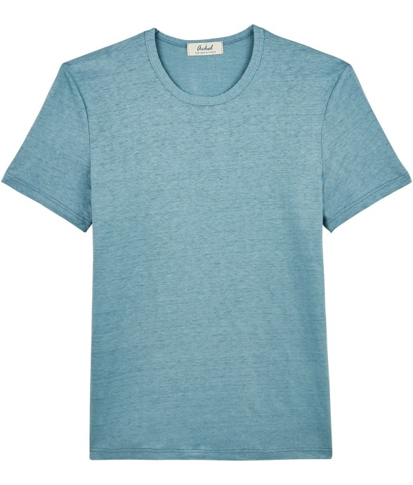 Tee-shirt col rond Homme Lin