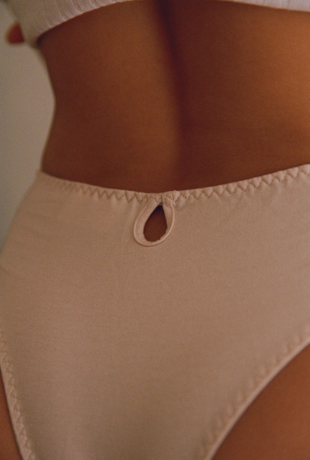 Culotte taille haute intemporelle Coton Bio