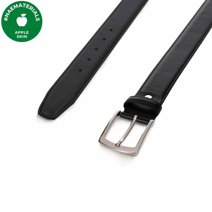 Ceinture Végan en AppleSkin pour Homme Manresa Noir