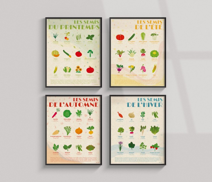 Poster - Les 4 Saisons de Semis