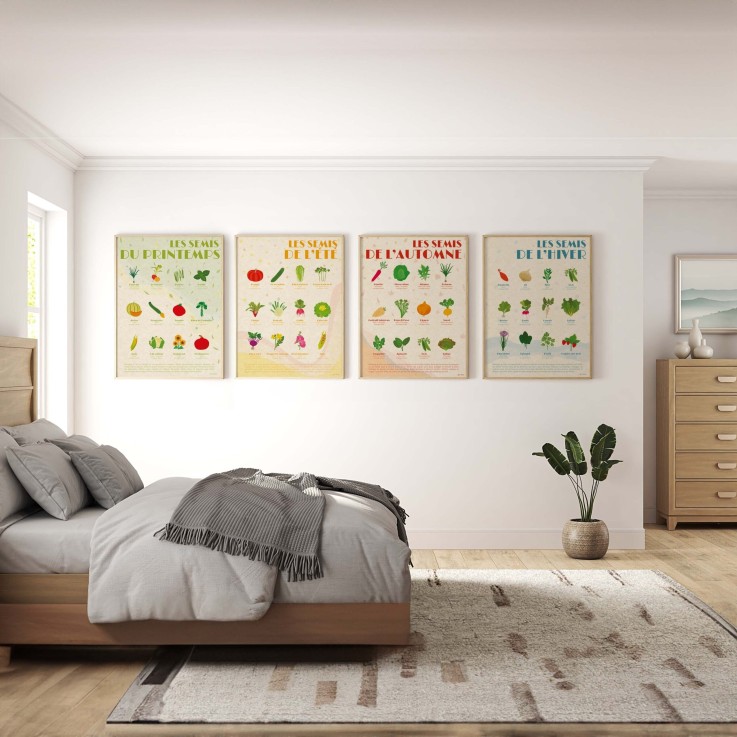 Poster - Les 4 Saisons de Semis