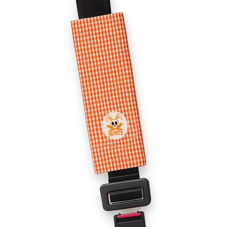 Protège Ceinture de sécurité Perl en Coton Bio