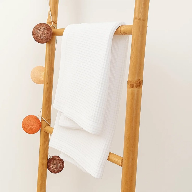 Couverture Nid d'Abeilles Aiko en Coton Bio