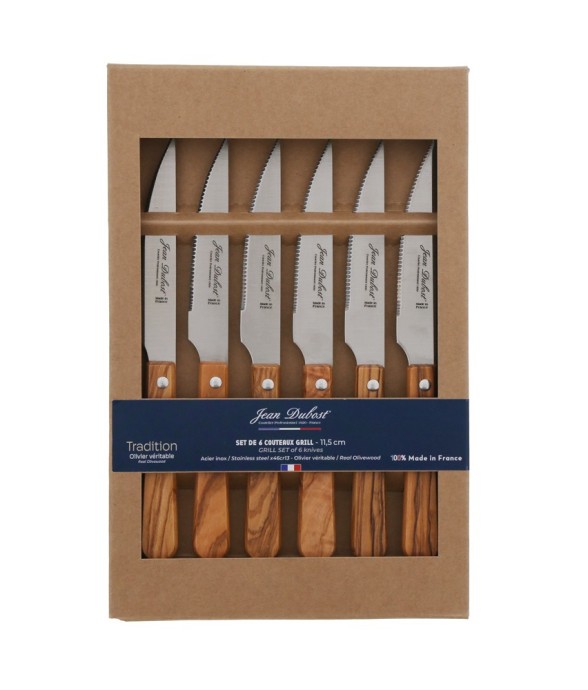 Coffret de 6 couteaux à...