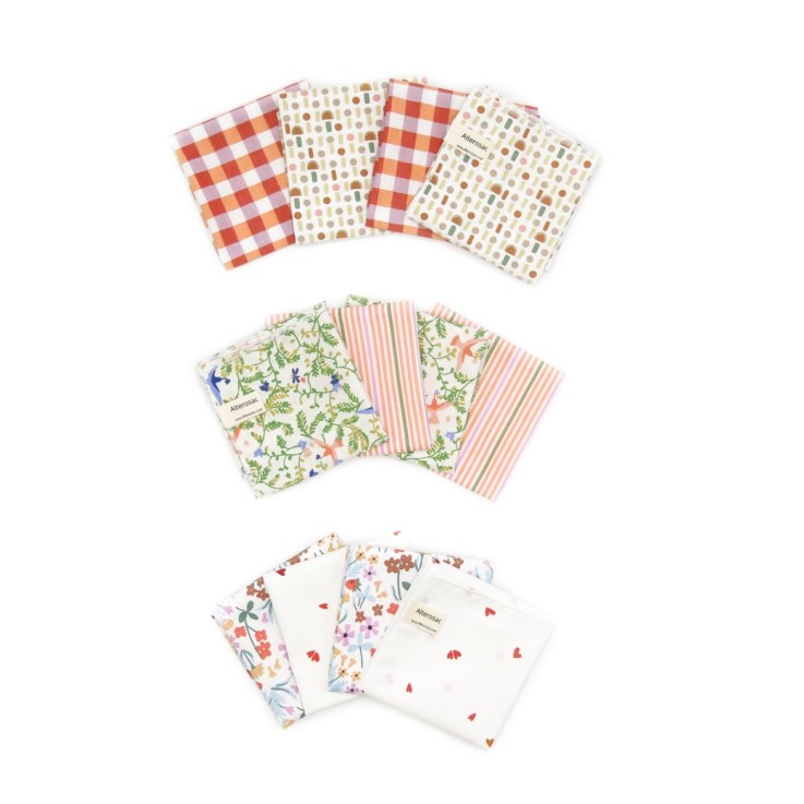 Mouchoirs lavables en coton x 4 (M)