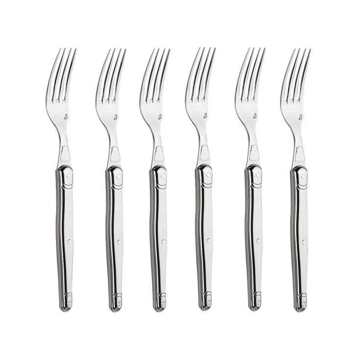 Coffret 6 fourchettes de table Laguiole en inox