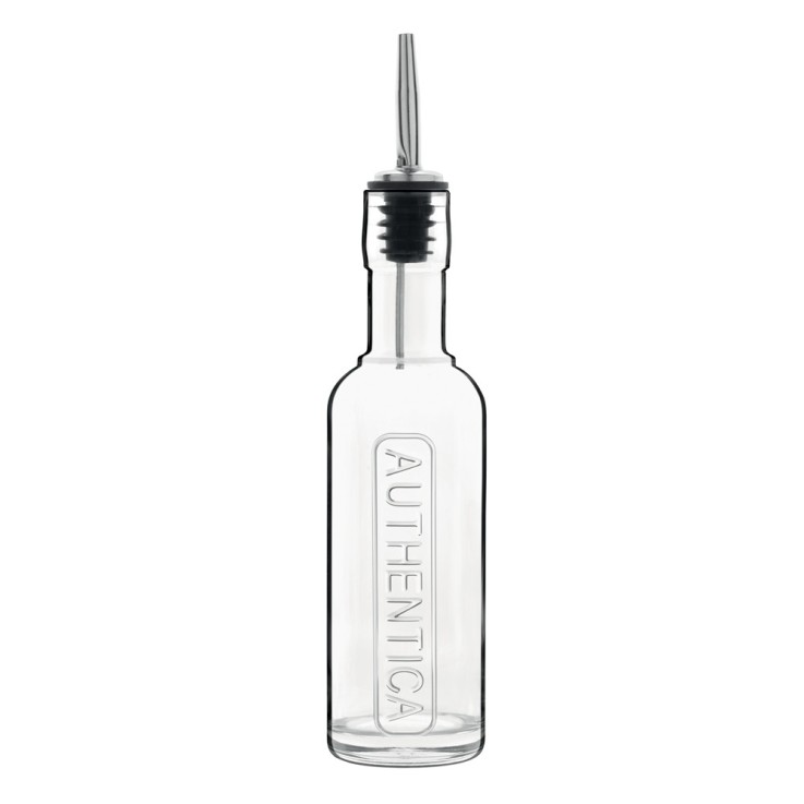 Bouteille à huile avec bouchon verseur Optima 0,25 l en verre