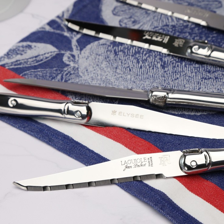 Coffret de 6 couteaux Elysée en inox