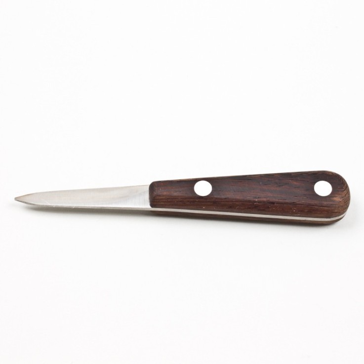 Couteau à huître lancette manche wenge en inox