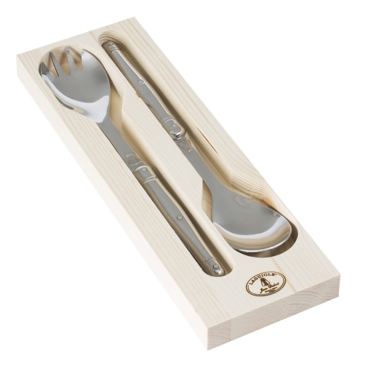 Coffret service à salade 2 pièces Laguiole en inox