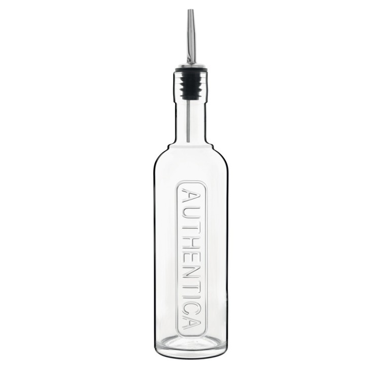 Bouteille à huile avec bouchon verseur Optima 0,5 l en verre