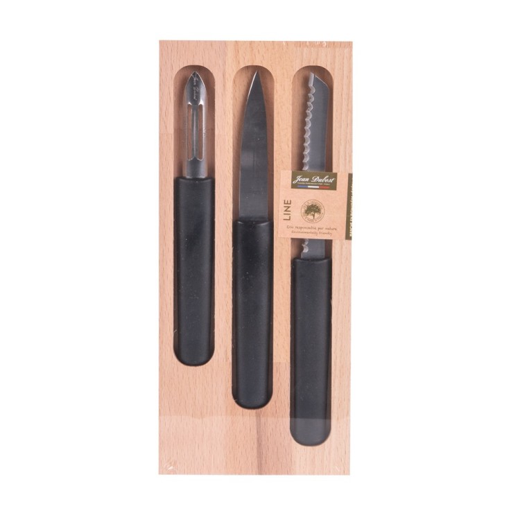 Set Line (office, éplucheur, tomate) en bio-matière et inox