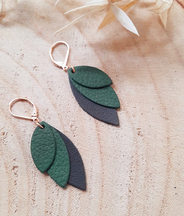 Boucles Mini Céleste Vert...