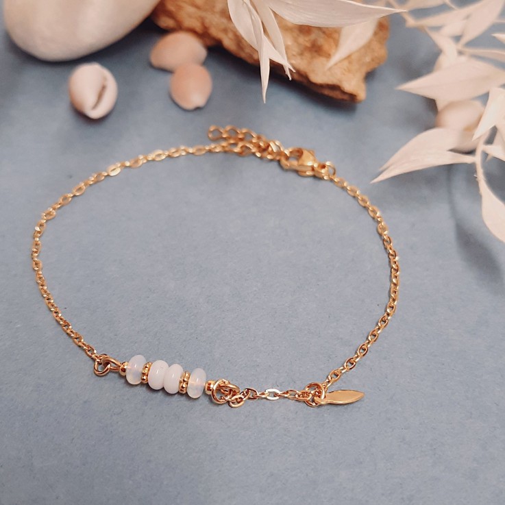 Bracelet pierres MINI RÊVE Mariage blanc