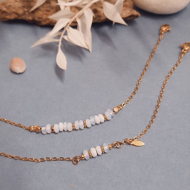 Bracelet pierres MINI RÊVE Mariage blanc