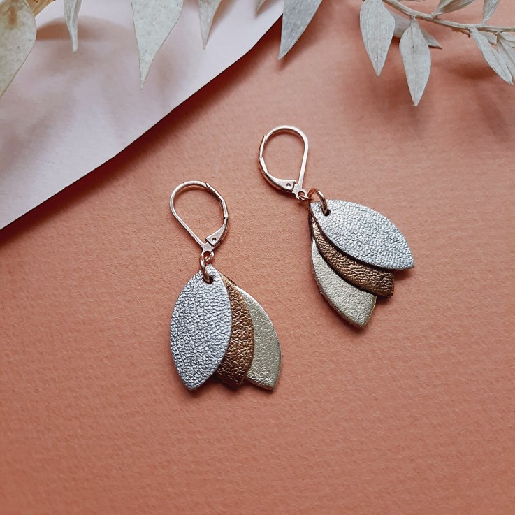 Boucles en cuir les Chouchous Glacé
