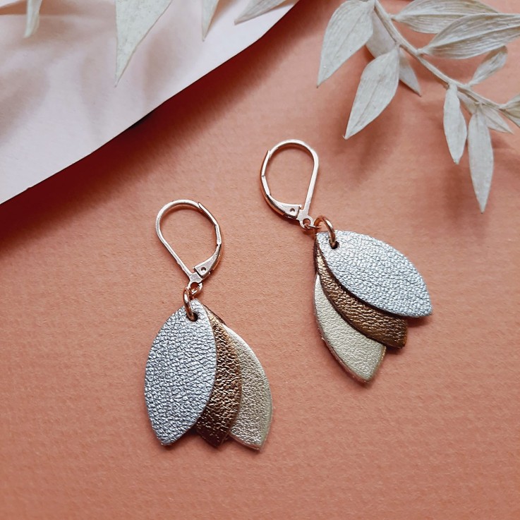Boucles en cuir les Chouchous Glacé