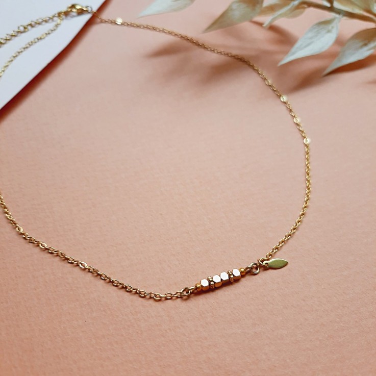 Collier CUBE Mini rêve Golden
