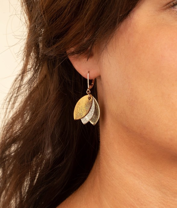 Boucles en cuir les...