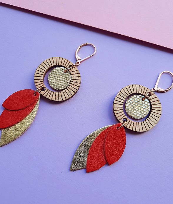 Boucles pendantes Solaris...