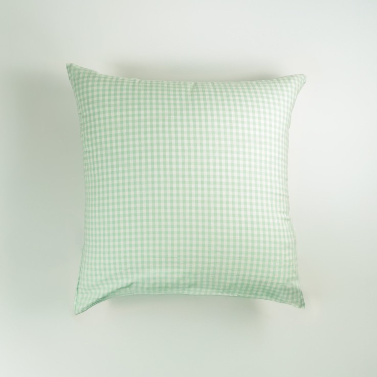 Taie d'oreiller Percale de Coton Bio Vichy