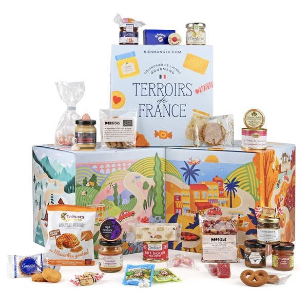 Calendrier de l'avent Cube des Terroirs de France - Le calendrier gourmand