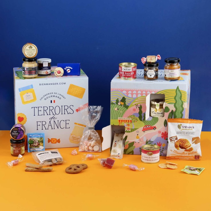 Calendrier de l'avent Cube des Terroirs de France - Le calendrier gourmand