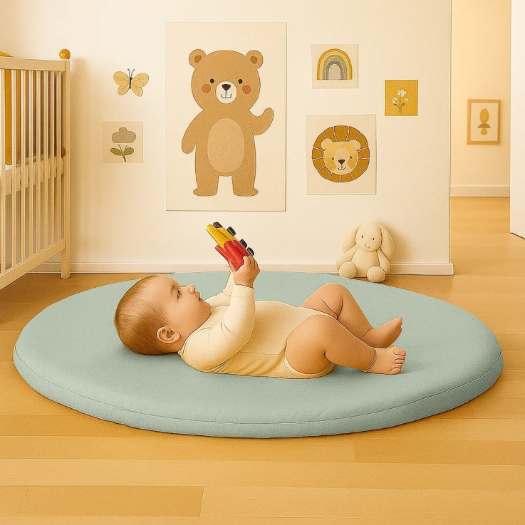 Tapis d'Eveil Havane en Coton Bio 115 cm