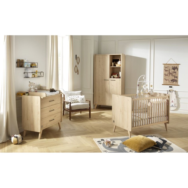 Chambre bébé Arty : Lit et Commode à langer