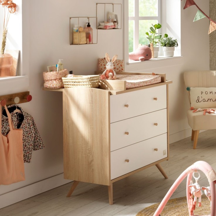 Chambre bébé évolutive Access : Lit et Commode à langer