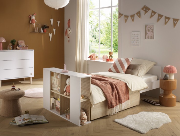 Chambre bébé Paloma : Lit évolutif et Commode à langer 3 tiroirs