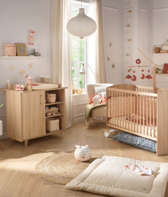 Chambre bébé Sam : lit et...