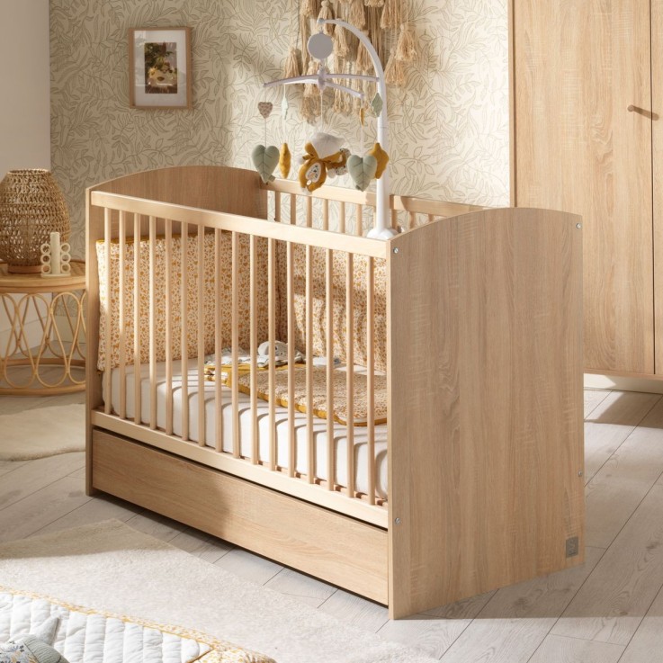 Chambre bébé Access, Lit 60x120 et Commode à langer en bois